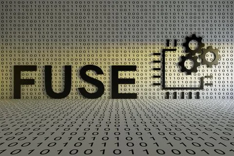 FUSE concept text sunlight 3D illustration Stock Illustration