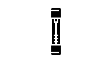 Fuse electrical engineer glyph icon animation Stock Footage 326154658