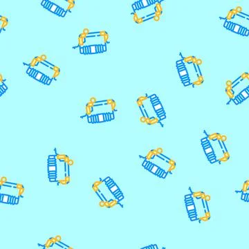 Fuse electrical engineer vector seamless pattern Illustrazione stock