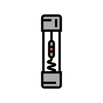 Fuse electronic component color icon vector illustration Stock Illustration