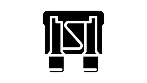 Fuse electronic component glyph icon animation Stock Footage 326745450