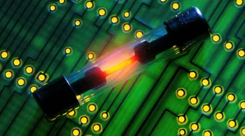 Fuse glowing red hot. Stock Footage 21319460