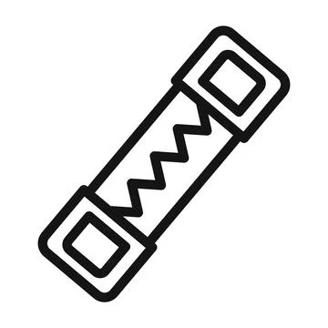 Fuse icon mark in filled style Stock Illustration
