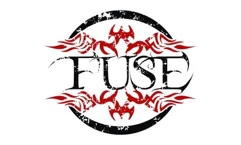 Fuse Letter Logo Design Template Vector Stock Illustration
