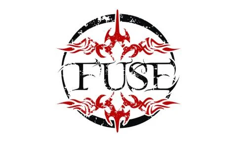Fuse Letter Logo Design Template Vector Stock Illustration