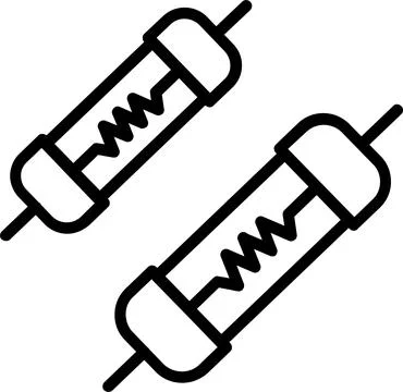 Fuse Line Icon Design Stock Illustration