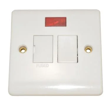 Fused Wall Switch Fitting Stock Photos