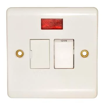 Fused Wall Switch Fitting Stock Photos