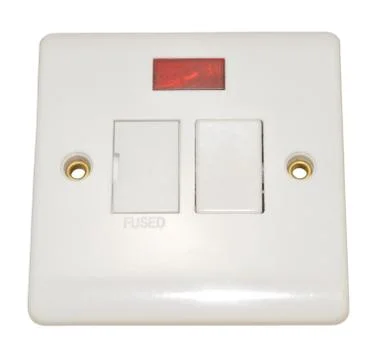Fused Wall Switch Fitting Stock Photos