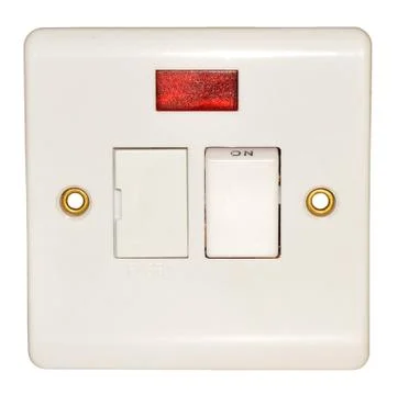 Fused Wall Switch Fitting Stock Photos
