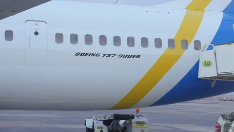 Fuselage Emergency Exit Stock Footage 129197016