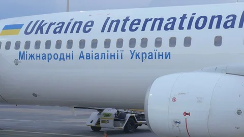 Fuselage of a Passenger Plane Stock Footage 129196673