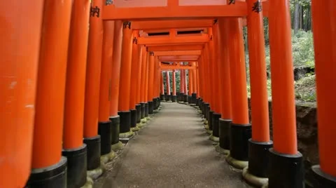 Fushimi Inari shrine Stock Footage 10834121