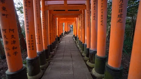 Fushimi Inari Shrine Stockbeeldmateriaal 129843747