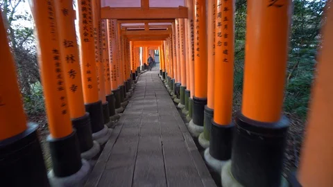 Fushimi Inari Shrine Stockbeeldmateriaal 129844598