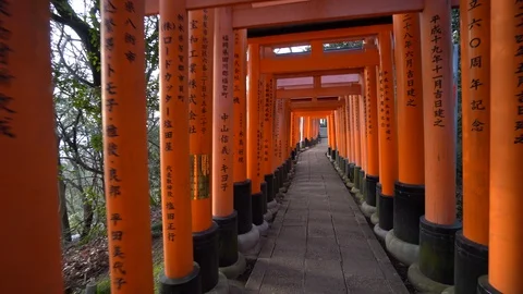 Fushimi Inari Shrine Stockbeeldmateriaal 129844862