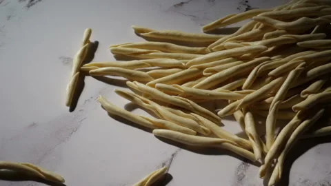 Fusilli al ferro with 00 flour Stock Footage 149106855