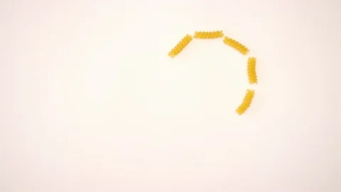 Fusilli heart - stop motion animation Stock Footage 103552468
