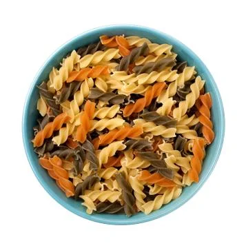 Fusilli isolated Foto stock