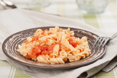 Fusilli pasta Foto stock