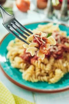 Fusilli pasta Stock Photos