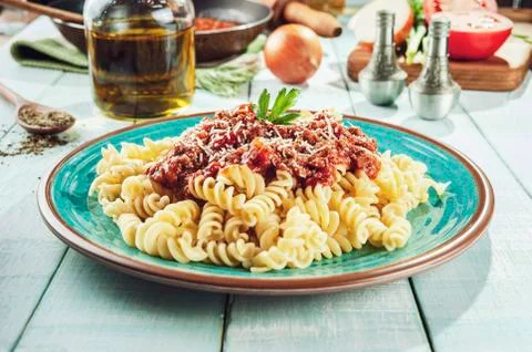 Fusilli pasta Stock Photos