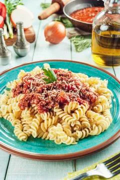 Fusilli pasta Stock Photos
