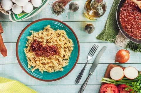 Fusilli pasta Stock Photos
