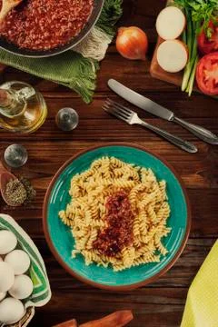 Fusilli pasta Stock Photos