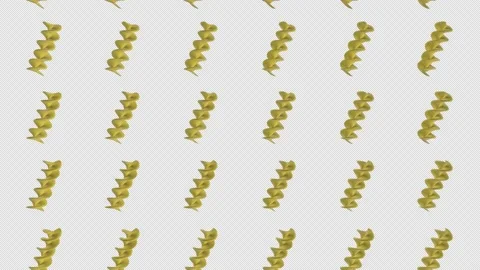 The fusilli paste pattern spins in a circle. Movement in rows and in formation f Stock Footage 147268515
