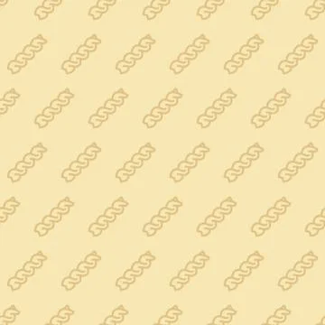 Fusilli seamless pattern Illustrazione stock