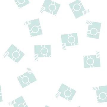 Fusilli spirale pasta glyph vector seamless pattern Stock Illustration