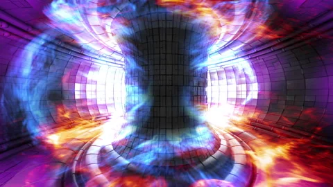 Fusion Power Reactor Seamless loop Stock Footage 269247332
