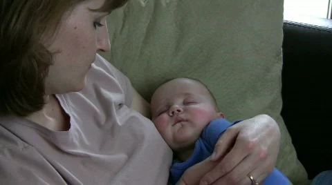 Fuss and Back to Sleeping  Stock Footage 364448