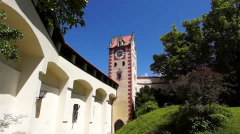 Fussen, bavaria, germany Stock Footage 24944191