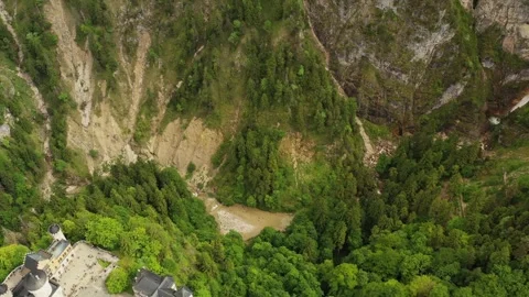 Füssen, Germany - August 25, 2025 - Aerial Drone Over Tegelberg Stock Footage 315553045