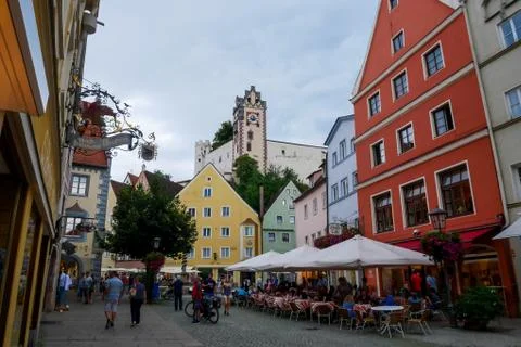 Fussen street view Stock Photos