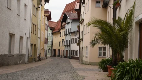Fussen streets Stock Footage 127986080