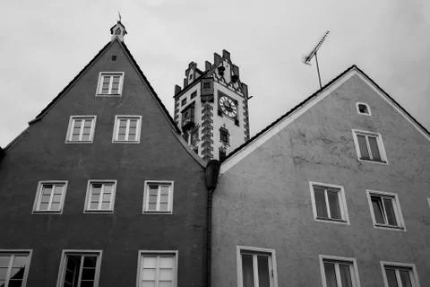 Fussen's Clock Tower Stock Photos