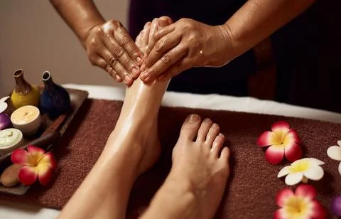 FUSSREFLEX MASSAGE Stock Photos