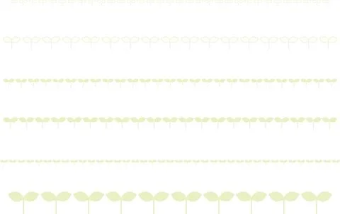 Futaba line set. spring line. Stock Illustration