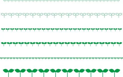 Futaba line set. spring line. Stock Illustration