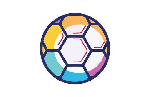 Futbol color icon vector, isolated on white background. Beautiful futbol icon Stock Illustration