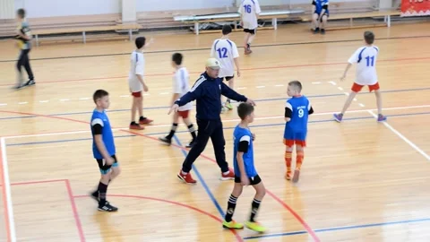 Futsal competitions Stock Footage 130296183