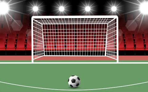 Futsal field in the hall Stock Illustration