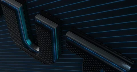 Future. 3D Promotion Intro. Text Logo Stock Footage 144317443