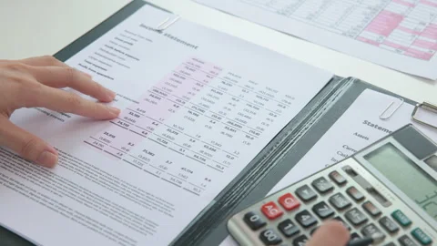 Future of Accounting technology, automation AI data computing analytics by BI Stock Footage 289214458