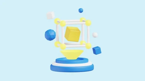 Future of AI animated 3d icon. Stock Footage 289452737