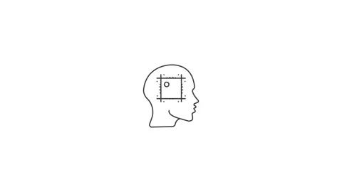 Future AI &amp; Deep Learning Line Icon  Smart Tech Concept  Transparent Stock-Footage 338216331