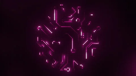 Future AI tech machine learning, brain outline circuit board and data flow Stock Footage 230180150